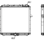 MERCEDES BENZ RADIATOR OE 9615001000