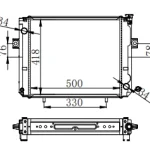 FORKLIFT RADIATOR IN SIZE OF 500*418