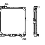 MERCEDES BENZ RADIATOR IN SIZE OF 825*790*62