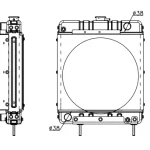 PERKINS RADIATOR IN SIZE OF 400*418*56