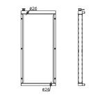 PERKINS RADIATOR IN SIZE OF 1038*468*48