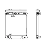 PERKINS RADIATOR IN SIZE OF 525*518*40