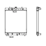 PERKINS RADIATOR IN SIZE OF 475*448*36