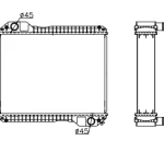 PERKINS RADIATOR IN SIZE OF 470*618*106