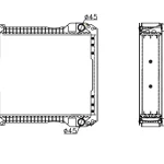 PERKINS RADIATOR IN SIZE OF 505*618*106
