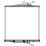 MACK RADIATOR OE 3MF5553M/3MF5553M2/3MF5580M/3MF5580M2/ 21137366/85112709/1003610/1003616