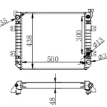 FORKLIFT RADIATOR IN SIZE OF 500*438