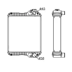 PERKINS RADIATOR IN SIZE OF 490*438*100