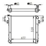 FORKLIFT RADIATOR IN SIZE OF 477*518