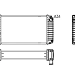 PERKINS RADIATOR IN SIZE OF 480*278*84