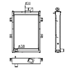 PERKINS RADIATOR IN SIZE OF 500*358*48