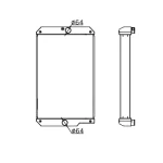 PERKINS RADIATOR IN SIZE OF 1000*668*116