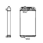 PERKINS RADIATOR IN SIZE OF 889*548*106