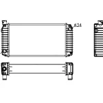 PERKINS RADIATOR IN SIZE OF 520*278*84