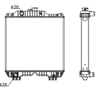 PERKINS RADIATOR IN SIZE OF 500*538*68