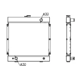 PERKINS RADIATOR IN SIZE OF 370*448*36
