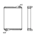 PERKINS RADIATOR IN SIZE OF 725*618*106