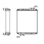 PERKINS RADIATOR IN SIZE OF 570*528*106