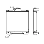 PERKINS RADIATOR IN SIZE OF 485*538*76