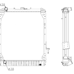 ISUZU RADIATOR In Size of 590*538*40